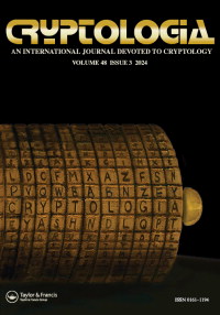 Cover image for Cryptologia, Volume 48, Issue 3, 2024