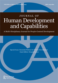 Cover image for Journal of Human Development and Capabilities, Volume 24, Issue 4, 2023