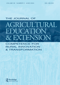 Cover image for The Journal of Agricultural Education and Extension, Volume 30, Issue 3, 2024