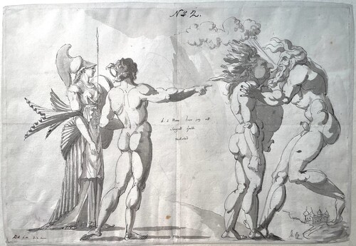 Fig. 8. Ehrensvärd, C. A., Sergel had an adverse wind, 1797, Nationalmuseum, Stockholm, inv. no. NMH Z 306/1957. Photo: author.