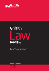 Cover image for Griffith Law Review, Volume 32, Issue 3, 2023