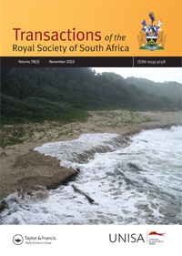 Cover image for Transactions of the Royal Society of South Africa