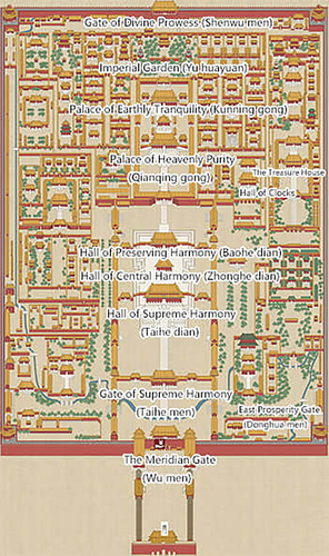 Figure 2. Forbidden city map.