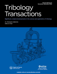 Cover image for Tribology Transactions, Volume 66, Issue 6, 2023