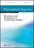Cover image for The Philosophical Magazine: A Journal of Theoretical Experimental and Applied Physics, Volume 36, Issue 6, 1977