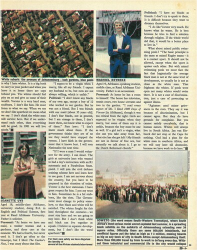 Georgina Karvellas, Sunday Times Magazine, 5 December 1976, page 69, courtesy of the Karvellas Family