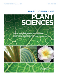 Cover image for Israel Journal of Plant Sciences, Volume 63, Issue 4, 2016
