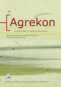 Cover image for Agrekon, Volume 62, Issue 3-4, 2023