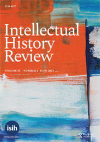 Cover image for Intellectual History Review, Volume 34, Issue 2, 2024