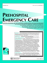 Cover image for Prehospital Emergency Care, Volume 22, Issue sup1, 2018