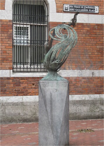 Figure 7. Rory Gallagher Tribute Sculpture. Source: Author’s own photo.