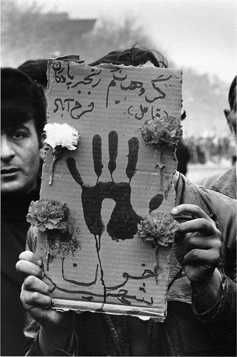 Figure 7. Caption: Kaveh Golestan, Untitled (Revolution ’78-’79 series), photograph, 1979, Tehran. © Kaveh Golestan, Courtesy of Archaeology of the Final Decade.