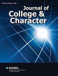 Cover image for Journal of College and Character, Volume 25, Issue 1, 2024