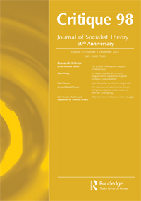 Cover image for Critique, Volume 51, Issue 4, 2023