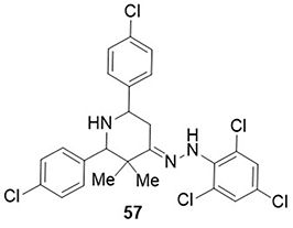 Figure 22 Piperidine derivative (57) as anti-SARS-CoV-2 agent.
