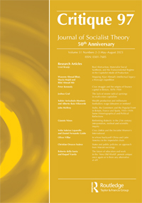 Cover image for Critique, Volume 51, Issue 2-3, 2023