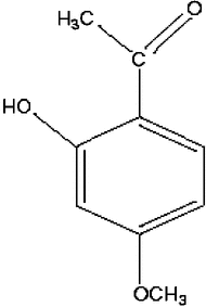 Figure 1 Structure of paeonol.