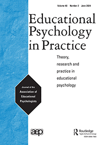 Cover image for Educational Psychology in Practice, Volume 40, Issue 2, 2024