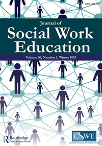 Cover image for Journal of Social Work Education, Volume 60, Issue 1, 2024