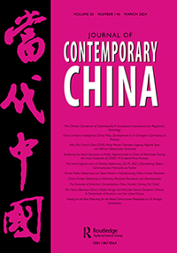 Cover image for Journal of Contemporary China, Volume 33, Issue 146, 2024