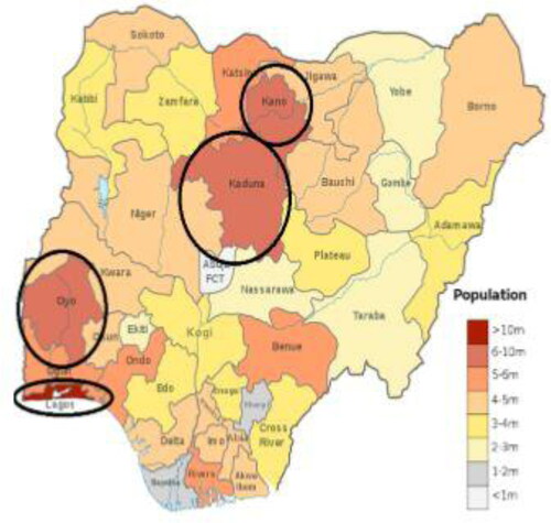 Fig. 1. Map of Nigeria. Source: pinterest.com.