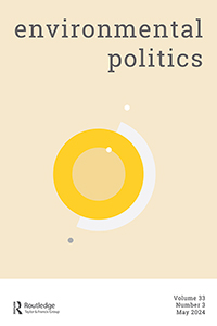 Cover image for Environmental Politics, Volume 33, Issue 3, 2024