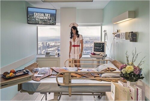 Kent Monkman, Casualties of Modernity, 2015, mixed media installation, Collection of the National Gallery of Canada, photo of the installation at the BMO Project Room by Tony Hafkenscheid, image courtesy of the artist