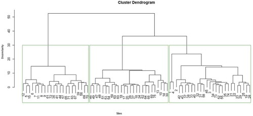 Figure 2. Dendrogram showing plant community types of Parkland agroforestry of Western Zone of Tigray, Northern Ethiopia