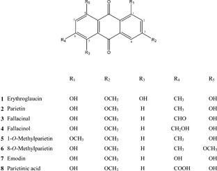 Figure 1 Structures of isolated compounds.