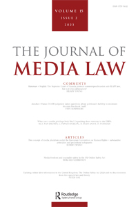Cover image for Journal of Media Law