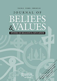 Cover image for Journal of Beliefs & Values