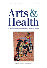Cover image for Arts & Health, Volume 15, Issue 3, 2023