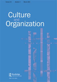 Cover image for Culture and Organization, Volume 30, Issue 2, 2024