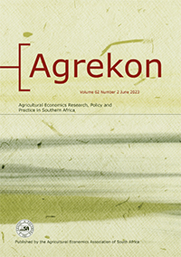 Cover image for Agrekon, Volume 62, Issue 2, 2023