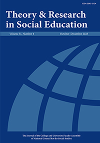 Cover image for Theory & Research in Social Education, Volume 51, Issue 4, 2023