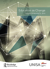 Cover image for Education as Change, Volume 19, Issue 3, 2015