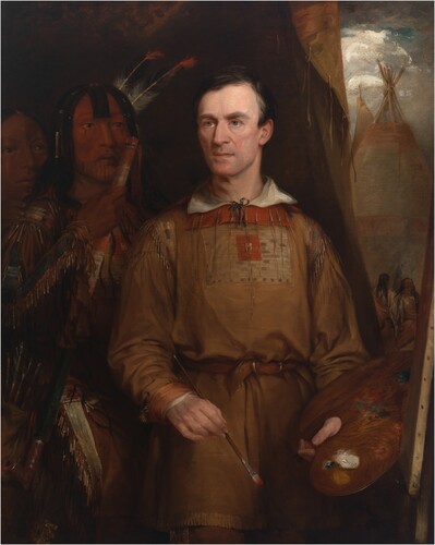 William Fisk, George Catlin, 1849, oil on canvas, 158.8 × 133.4 × 7 cm, National Portrait Gallery, London, Smithsonian Institution; transfer from the Smithsonian American Art Museum; gift of Miss May C Kinney, Ernest C Kinney and Bradford Wickes, 1945, Creative Commons Zero license