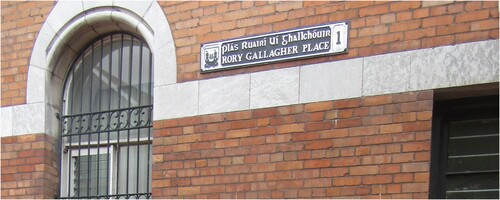 Figure 8. Rory Gallagher Place. Source: Author’s own photo.