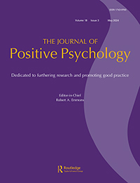 Cover image for The Journal of Positive Psychology, Volume 19, Issue 3, 2024