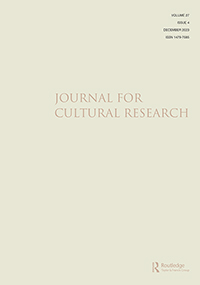 Cover image for Journal for Cultural Research, Volume 27, Issue 4, 2023