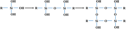 Figure 2. Self-condensation of silane coupling agent.