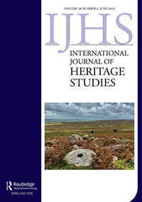 Cover image for International Journal of Heritage Studies, Volume 30, Issue 6, 2024