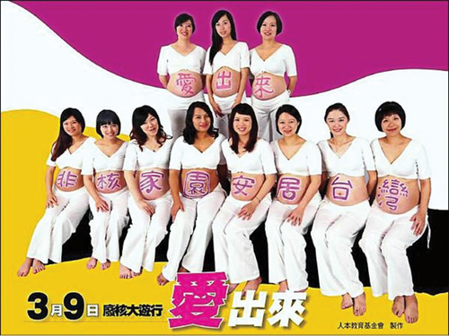 Figure 2. Poster of anti-nuclear pregnant women in 2013.