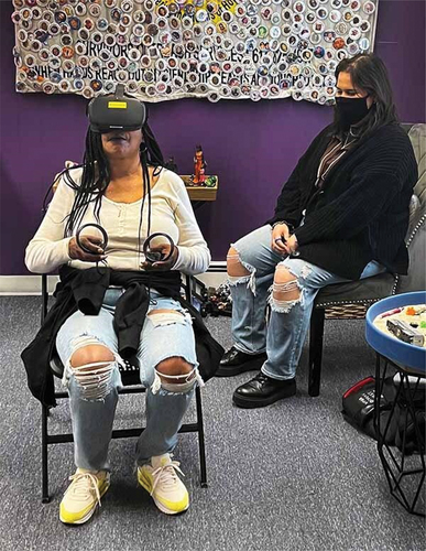 Image 1. The outcome of the VR studio was a virtual rendition of Peace Play in Urban Settings, a therapeutic activity adapted by the Louis D. Brown Peace Institute to promote healing.