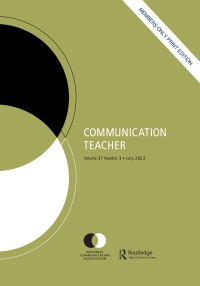 Cover image for The Speech Communication Teacher, Volume 13, Issue 4, 1999