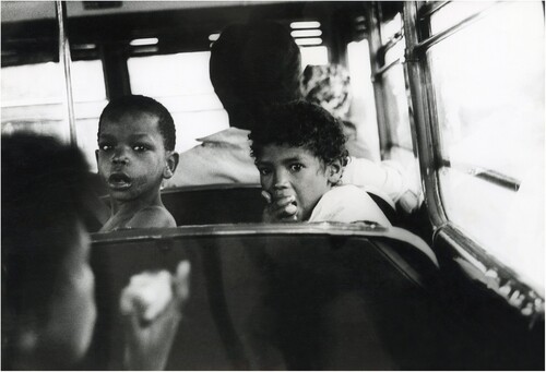 Georgina Karvellas, Cape Town City, Bus and Children, undated (presumably early 1960s), courtesy of the Karvellas Family