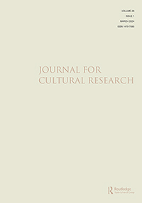 Cover image for Journal for Cultural Research, Volume 28, Issue 1, 2024