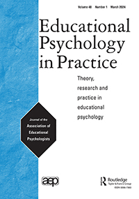 Cover image for Educational Psychology in Practice, Volume 40, Issue 1, 2024