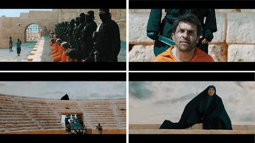 Figure 2. Screen grabs from Bah Vaqt-i Shām/Damascus Time, 2018, Ebrahim Hatamikia.
