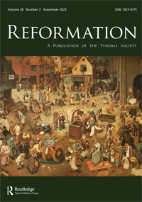 Cover image for Reformation, Volume 28, Issue 2, 2023